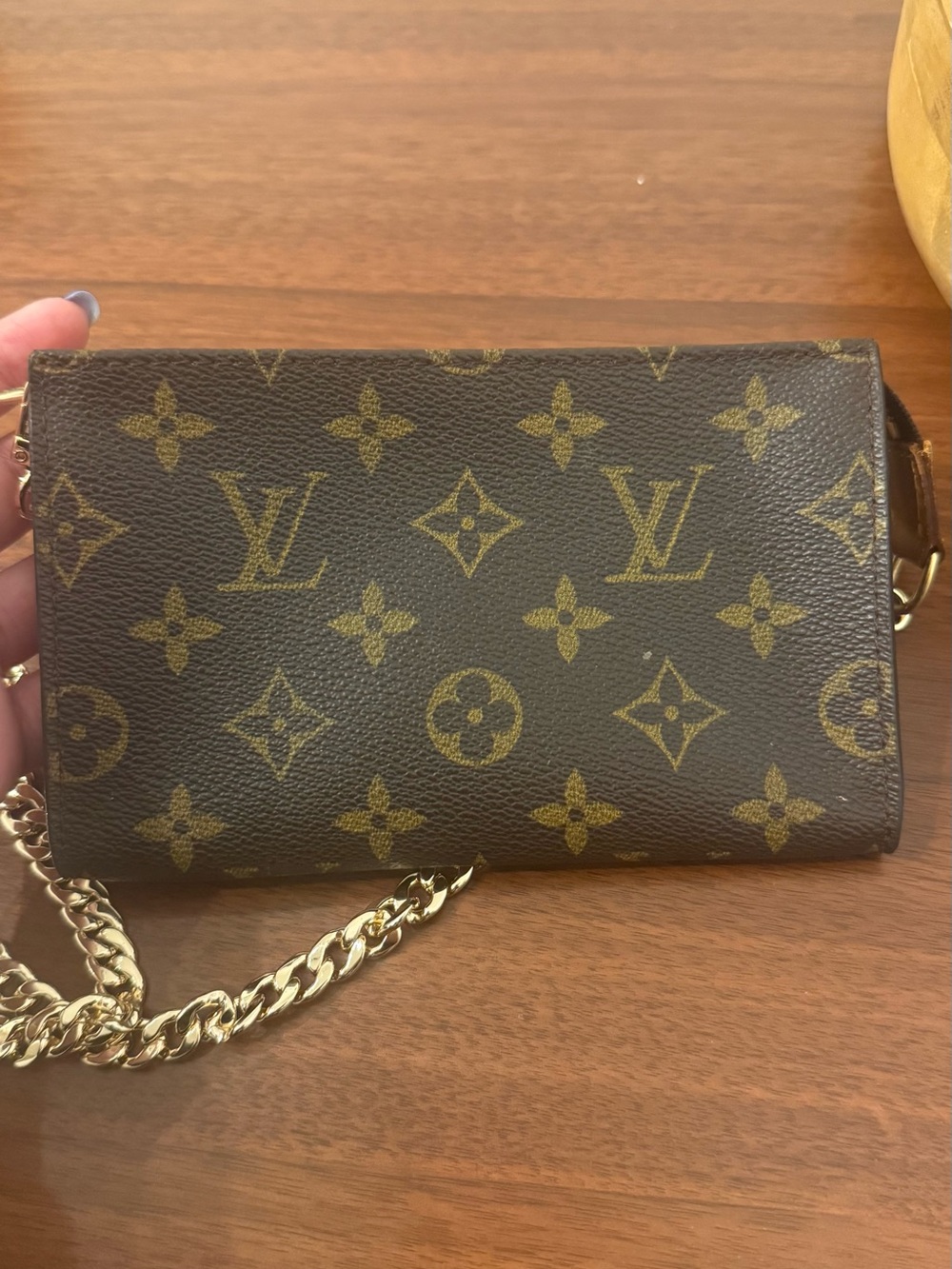 Louis Vuitton Monogram Pouch Crossbody - Brown/Gold